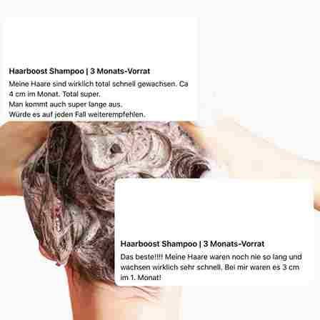 HAARBOOST Shampoo Ultimate boost and strengthening of hair roots Pack of 2