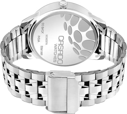 Premium Silver Dummy Chronograph Dial Analog Watch - For Men