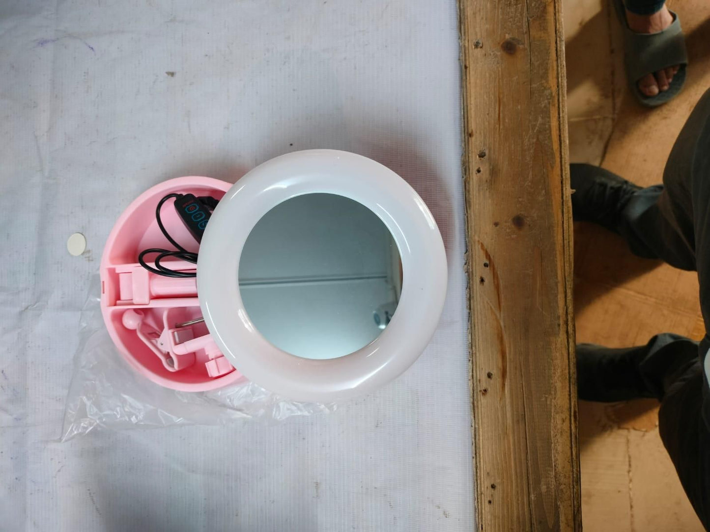 LED Desktop Makeup Mirror Selfie Light